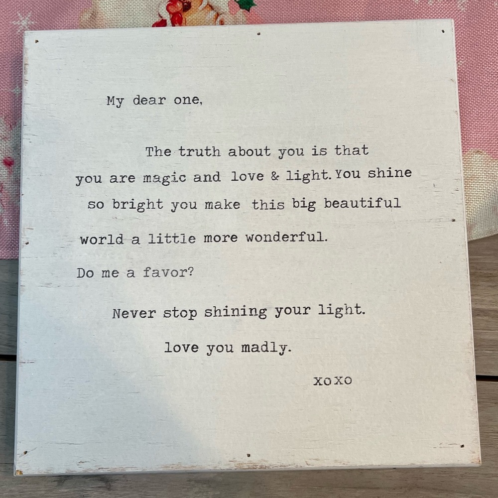 Sugarboo 12”X12” print on wood